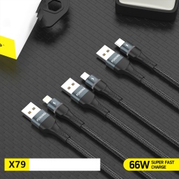 CABLE IPHONE X79 METAL 66W 1MT FONENG