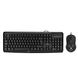 Combo USB Teclado y Mouse CO-01 Negro Exofiz