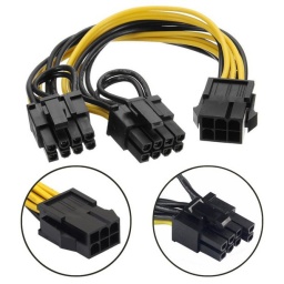 POWER DATA CABLE RISER 30CMTS 6+2 PIN